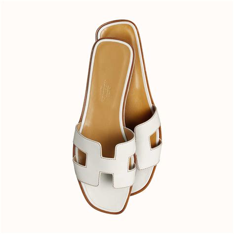 Jual Hermès Oran Sandal White Original 2024 